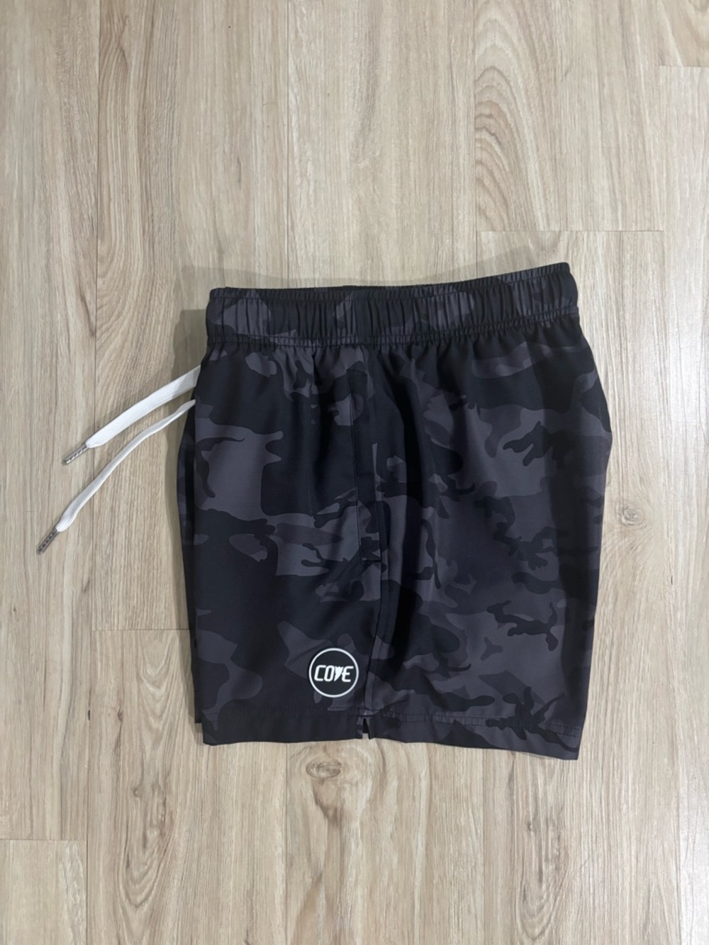 Cove Black & Grey Camo Swim Shorts
